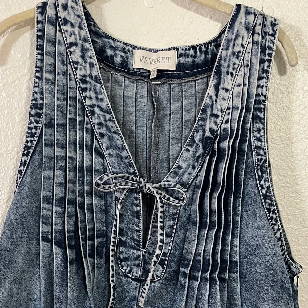 Blue Denim Jumpsuit - Picture 2 of 4